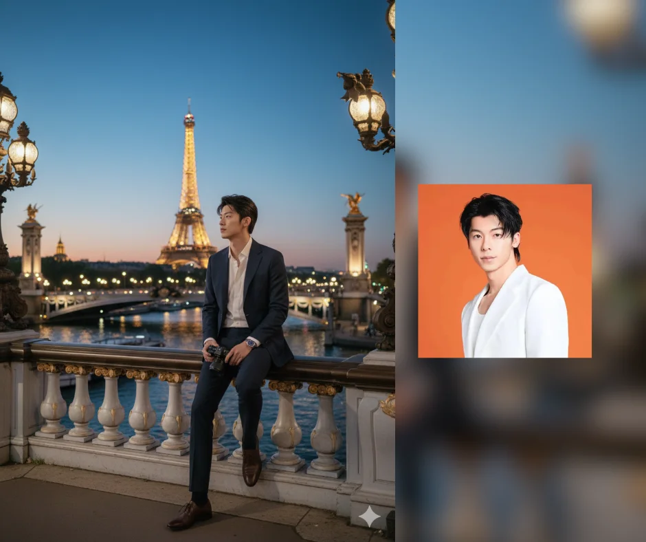 Tạo hình với tháp Eiffel tại Paris bằng prompt